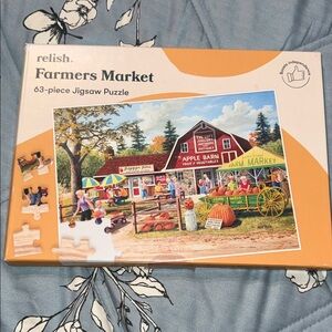 Relish Farmers Market Jigsaw Puzzle - 63-Piece Dementia Senior Friendly